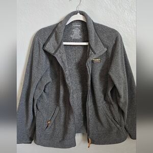 L.L. Bean Women's Gray Zip Up Jacket